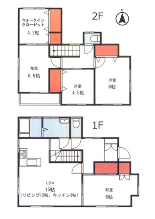 青と憩いのリビエールの物件間取画像